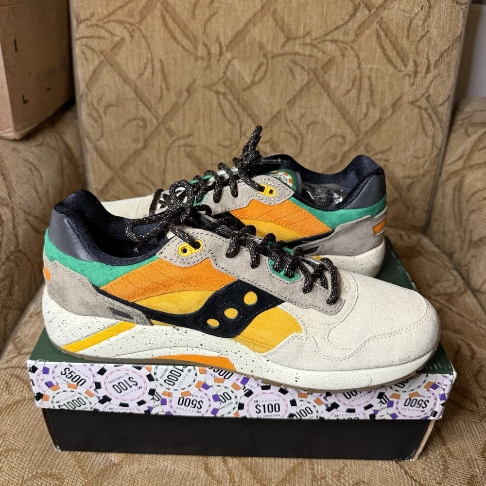 Rare Saucony Feature x G9 Shadow 5 The Pumpkin Men's Size 11‎ EUC!